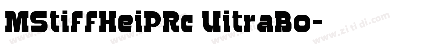 MStiffHeiPRc UitraBo字体转换